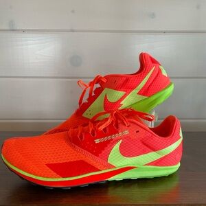 Nike Men's Red and Neon Green Athletic Shoes